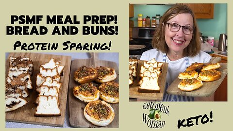 Egg White Bread Meal Prep with New KitchenAid Mixer! JanetGreta Cinnamon Bread, Pizza Buns etc!