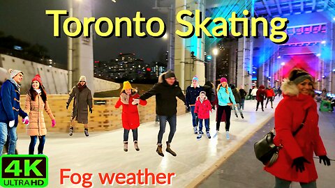 【4K】Ice Skating ⛸️ 🛼 Toronto Canada 🇨🇦