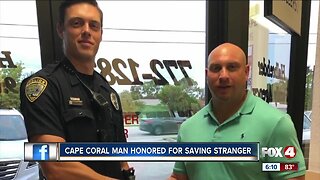 Cape Coral man honored for saving stranger