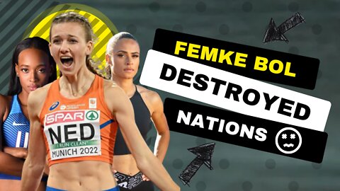 Femke Bol Saved the Netherlands. 2nd Place in Mixed 4x400 Relay. Eugene Oregon 2022 #shorts