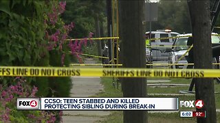 Teen stabbed and killed protecting sibling during break-in