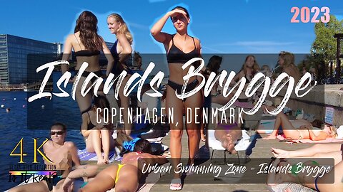 🇩🇰🏖Islands Brygge | SEPTEMBER HEATWAVE🌇 | Bikini Beach Walk | Denmark | 4K | June | 2023