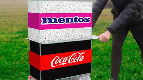 Experiment: Coca-cola , Sprite & Mentos vsiMentos