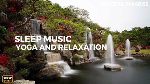 Sleep Music with Dreamy Waterfall • Peaceful Ambience for Meditation, Spa, Yoga and Relaxation