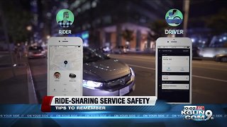 Ride sharing safety reminders when requesting a vehicle