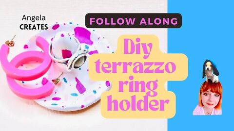 DIY TERRAZZO RING HOLDER | FOLLOW ALONG | HOW TO TERRAZZO AIR DRY CLAY