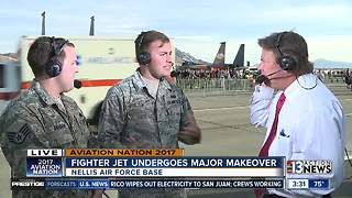 Nellis Air Force Base sargeant talk about Vegas Strong fighter jet