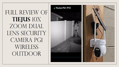 TIEJUS PG1 Security Camera: 10X Zoom, Solar-Powered, 360° PTZ - Full Review