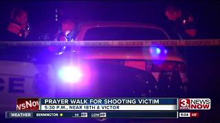 Prayer walk for shooting victim