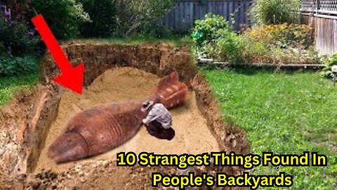 10 Strangest Things Found In People's Backyards