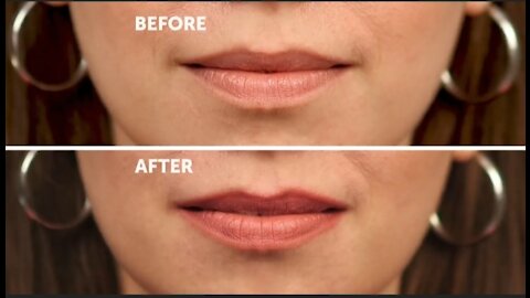 Lips before and after effects