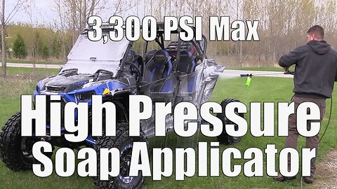 High Pressure Soap Accesory For Your Pressure Washer 3300 PSI Max