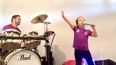 Daddy and Daughter Perform Fun Duo