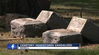 Vandals damage 114 gravestones at Wisconsin cemetery