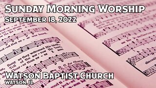 2022 09 18 Worship Service