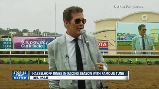 David Hasselhoff kicks off racing season with rendition of Bing Crosby song