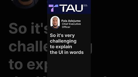 Tau User Inteface - What to Expect? | TAU - AGORAS 💎 #tau #taunet #agoras
