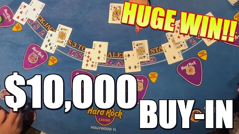 MASSIVE $10,000 BUY-IN! UP TO $500 A HAND - PLAYING MULTIPLE HANDS & CASHING OUT HUGE