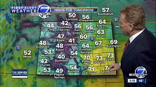 Monday evening forecast