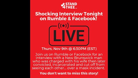 Stand4THEE Live @ 5 Interview with Jailed NB Couple
