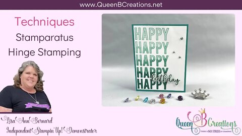 👑 How to perfectly align stamps with the Stampin' Up! Stamparatus (hinge stamping)
