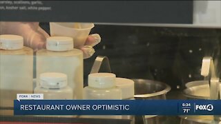 Restaurant owner optimistic