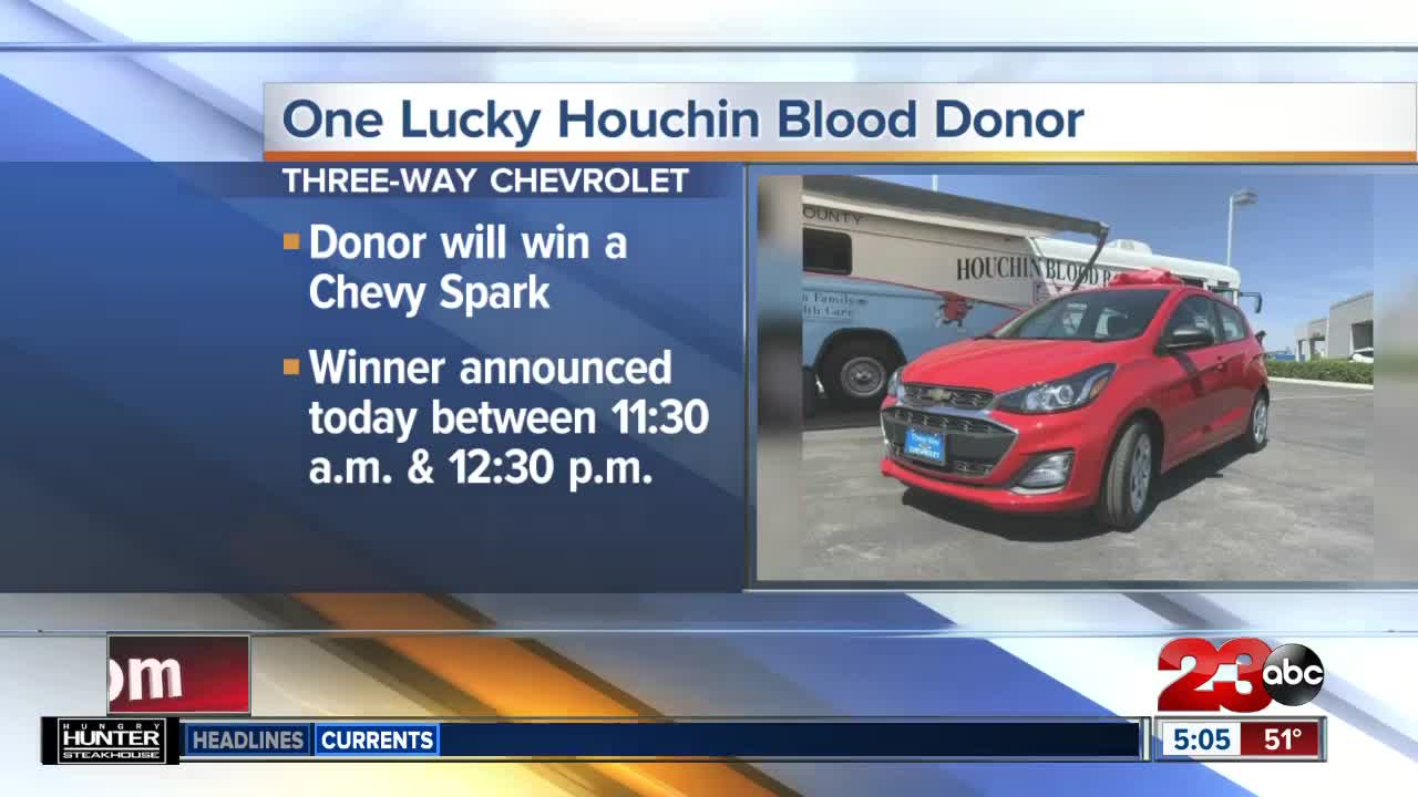 One Lucky Houchin Blood Donor will Win Chevy Spart
