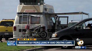 Neighbors complain about people living in cars