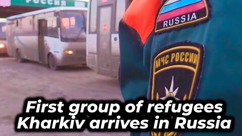 First group of refugees from Kharkov arrives in Russia