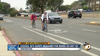 Encinitas moves forward on emergency safety measures for bicyclists on Highway 101