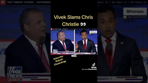 Vivek Slams Gov. Chris Christie! #vivekramaswamy