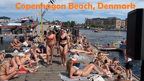 Copenhagen Denmark, Kalvebod Brygge Harbour Bath Beach