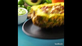 Al Pastor Chicken Stuffed Pineapple