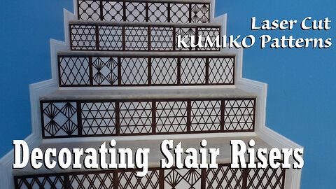 Crafting Elegance: Laser-Cut Kumiko Patterns for Stunning Stair Riser Decor