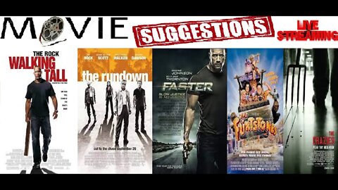 Monday Movie Suggestions Stream - WALKING TALL, THE RUNDOWN, FASTER, THE FLINSTONES, THE CRAZIES