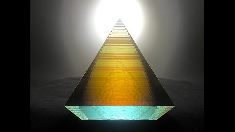 Finishing the latest Glass Pyramid