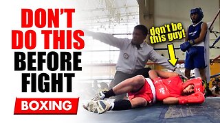 5 Things you MUST do Before a Fight or Spar