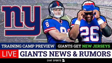 NY Giants News, Rumors: Giants Training Camp Preview, Giants Unveil NEW JERSEYS + 2 Q&A’s | LIVE