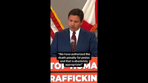 But, I’ll forever support Ron DeSantis for granting the death penalty for Pedophiles.