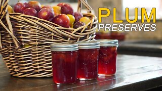 Plum Preserves Recipe and Canning Video