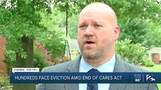 Hundreds face eviction amid end of CARES Act