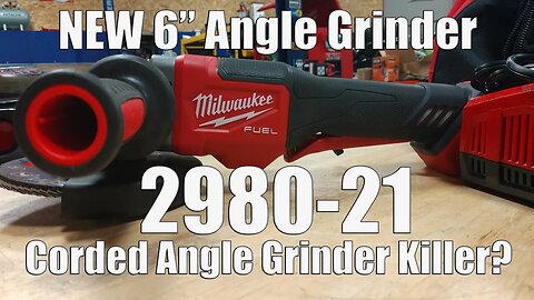 Milwaukee 2980-21 M18 FUEL Brushless 4-1/2" to 6" Paddle Switch Angle Grinder Review