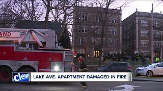 Crews respond to fire at apartment on Cleveland's West Side