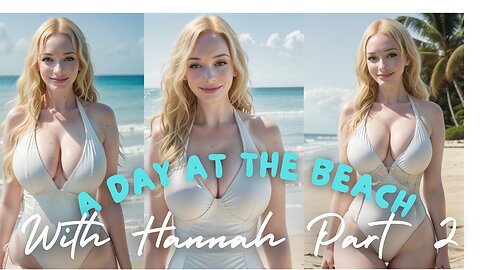 Beachside Seduction: Hannah's Allure Shines in a Collection of Sexy Swimsuits Part 2