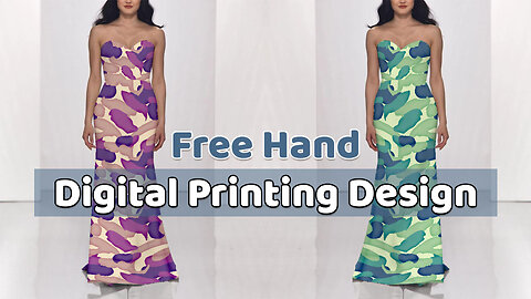 How to Make Free Hand Digital Printing Disign? | Digital Design Kaise Banaye | Textile Design