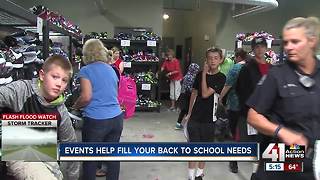 Back to school events helping families in need