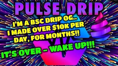 For Those Still Hanging On: $0.009 Is Closing In | Want Passive Income TODAY? Better PulseDrip NOW!!
