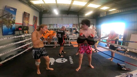 Muay thai in slowmo