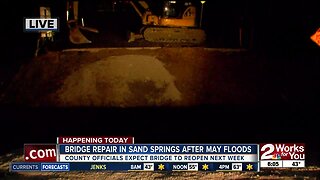 Bridge repairs in Sand Springs to begin after May floods