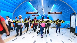 Metro Line 3 at Universidad de Chile